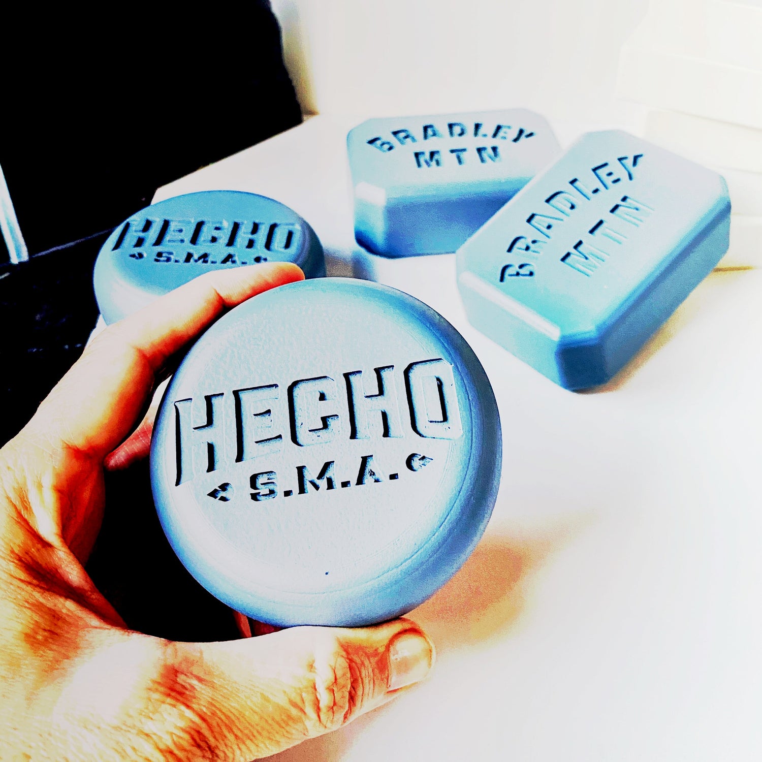 Create artisanal soaps with custom silicone molds. Add your logo or design for a professional touch. Perfect for handmade soap makers and small brands.