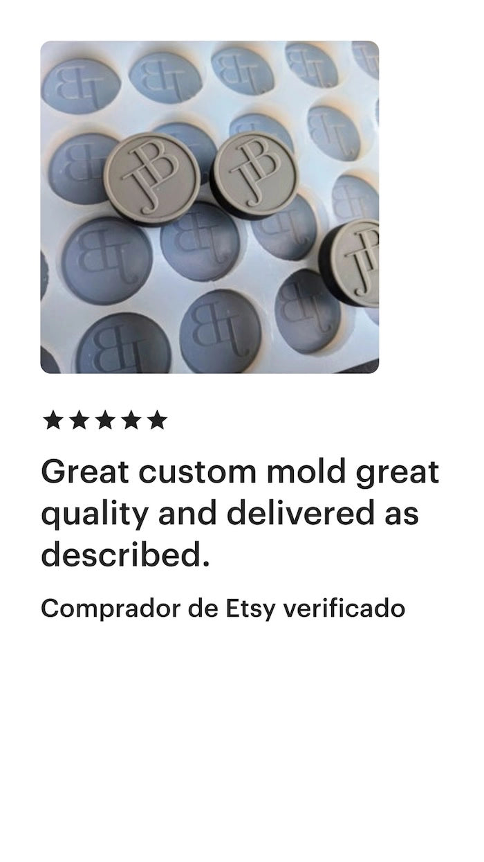 Moule à bonbons et pièces personnalisé – Moule en silicone 24 cavités avec logo