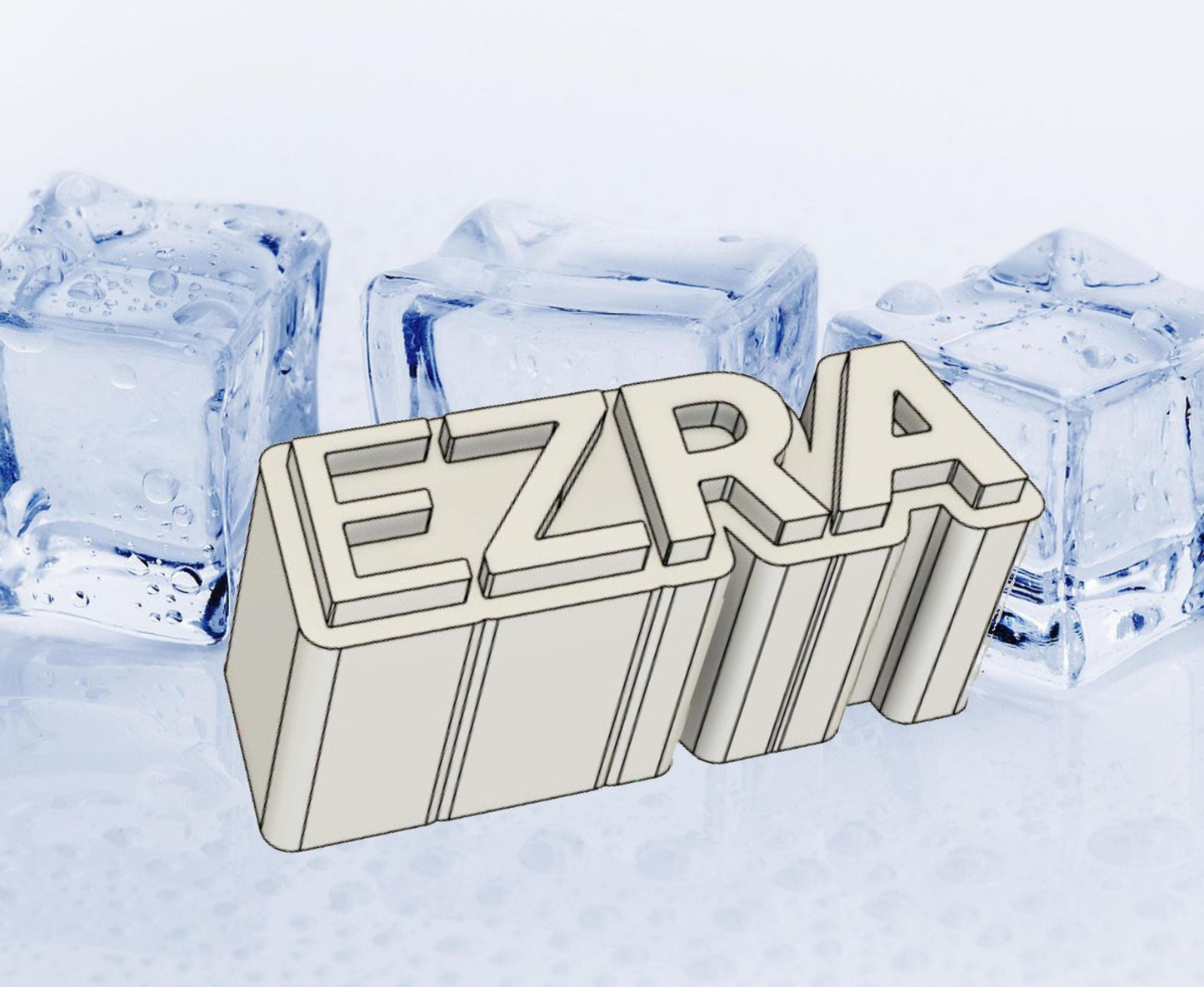 Custom Logo Ice Cube Mold - Personalized 12-Cavity Silicone Mold | MoldeSilicona