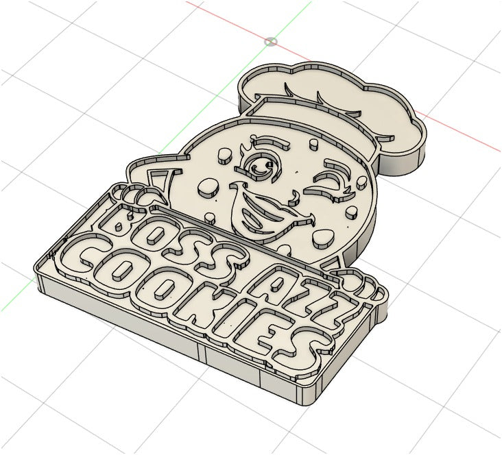 Moule à chocolat personnalisé Ø 40 mm – Logo et silhouette de personnage