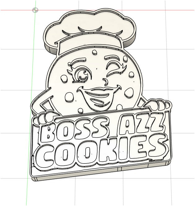 Moule à chocolat personnalisé Ø 40 mm – Logo et silhouette de personnage