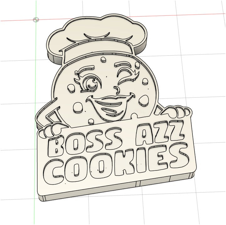 Moule à chocolat personnalisé Ø 40 mm – Logo et silhouette de personnage