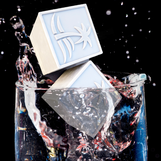 Personalisierte Whisky-Eiswürfelform aus Silikon – 8 Mulden