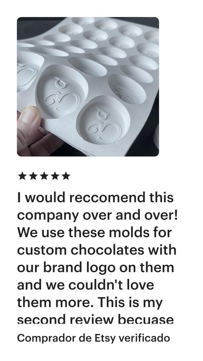 Custom Ice Cube Mold, Large Ice Food Silicone Mold